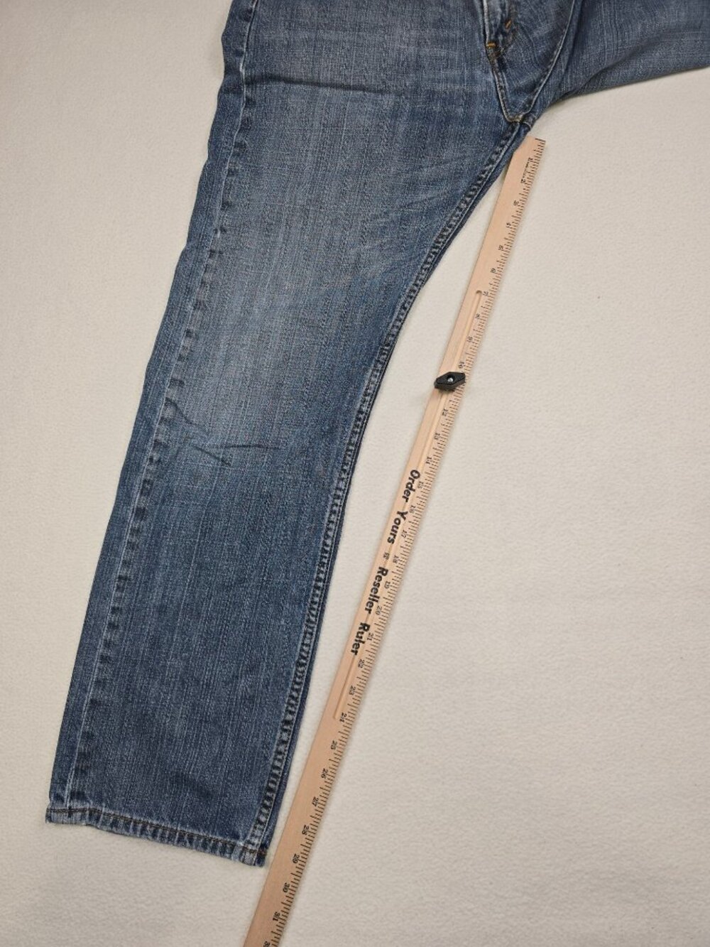 Levis 501 Original Fit Mens Jeans W36 L32 Blue Denim 100% Cotton - Picture 4 of 5